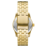 George Men's Watch with Brush Gold Round Case, Gold Dial and Brush Gold 5 Link Bracelet (FMDOGE058) EasyOptionXY LLC