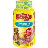 L'il Critters Kids Omega-3 DHA; EPA and ALA Gummy; 120 Count EasyOptionXY LLC