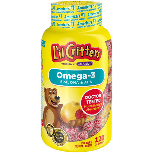 L'il Critters Kids Omega-3 DHA; EPA and ALA Gummy; 120 Count EasyOptionXY LLC