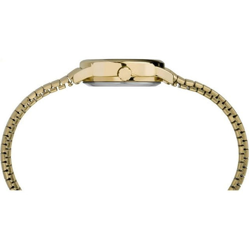 Timex Women's Easy Reader Date Gold/White 25mm Casual Watch, Tapered Expansion Band EasyOptionXY LLC