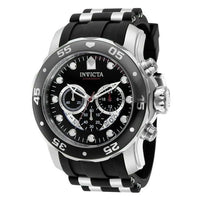 Invicta Pro Diver Men 48mm Stainless Steel Band, Black Dial Chronograph Quartz Watch 37230 EasyOptionXY LLC