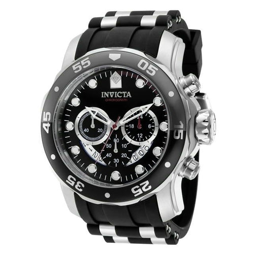 Invicta Pro Diver Men 48mm Stainless Steel Band, Black Dial Chronograph Quartz Watch 37230 EasyOptionXY LLC