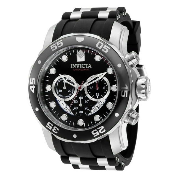 Invicta Pro Diver Men 48mm Stainless Steel Band, Black Dial Chronograph Quartz Watch 37230 EasyOptionXY LLC