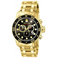 Invicta Pro Diver Chronograph Black Dial Gold-tone Men's Watch 0072 EasyOptionXY LLC