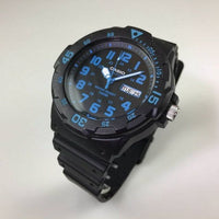 Casio Men's Dive Style Watch, Black/Blue Accents MRW200H-2BV EasyOptionXY LLC