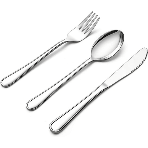 Walchoice 12-Piece Kids Silverware Set, Stainless Steel Toddler Flatware Cutlery Set, Metal Tableware Service for 4, Include Knives Forks Spoons EasyOptionXY LLC