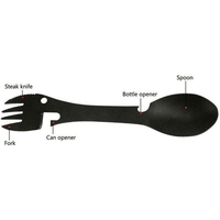 EcoSlurps 2 Spork Travel Cutlery Set - Stainless Steel Sporks with Eco-friendly Travel Case and Carry Clip - Reusable Cutlery British Brand (2 Sporks) EasyOptionXY LLC