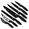 Lux Decor Collection 7 Piece Kitchen Knife Set - Steak Knives, Cheese Knife, Pizza Knife, Bread Knife, Carving Knife - Stainless Kitchen Knives EasyOptionXY LLC