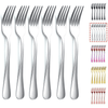 ReaNea Dinner Forks 6-Pieces Stainless Steel 8.17" Wedding Forks Silverware Set EasyOptionXY LLC