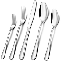 Aursear Stainless Steel Flatware Sets, 20 Pieces Silverware Sets, Forks and Spoons,Service for 4 EasyOptionXY LLC