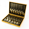 OGORI Gold Silverware Set, 30-Piece Gold Forged Stainless Steel Flatware Set with Square Handle, Service of 6 EasyOptionXY LLC