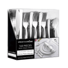 160 Piece Silver Plastic Cutlery Set, Disposable Silverware by Stock Your Home EasyOptionXY LLC