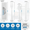 Faithful Supply 50 Ct Disposable Plastic Cutlery Set - Perfect for All Occasions EasyOptionXY LLC
