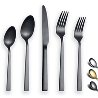 ReaNea 20-Pieces Matte Black Silverware Set Stainless Steel Cutlery Flatware Set, Set Service for 4 EasyOptionXY LLC