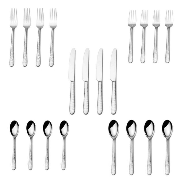 International Silver Madrid 20-piece Stainless Steel Flatware Set EasyOptionXY LLC