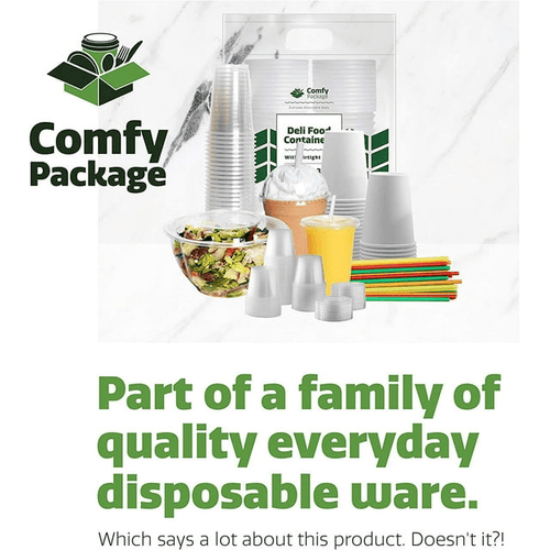 Comfy Package Plastic Forks Bulk Pack Heavy Duty Disposable Silverware, White 500-Pack EasyOptionXY LLC