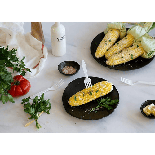 Comfy Package Plastic Forks Bulk Pack Heavy Duty Disposable Silverware, White 500-Pack EasyOptionXY LLC