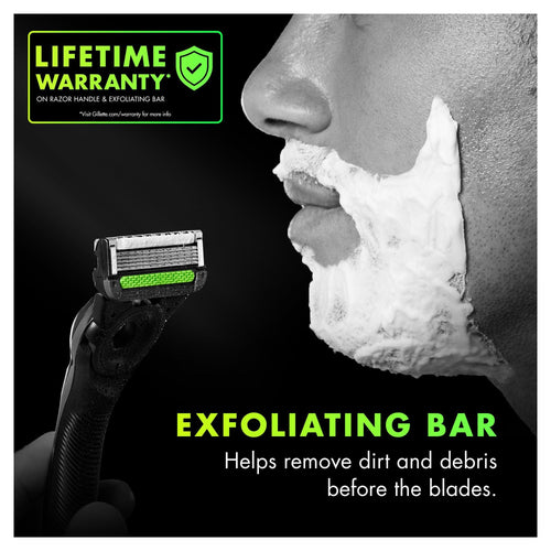 Gillette Labs with Exfoliating Bar Men's Razor - 1 Handle; 1 Blade Refill and Premium Stand EasyOptionXY LLC