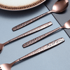 ReaNea Rose Gold Silverware Serving Set 10-Pieces, Stainless Steel Flatware Cutlery Serving Utensil Set EasyOptionXY LLC