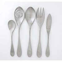 Knork Original 5 Piece Dishwasher Safe Flatware Spoon Serving Set, Matte Finish EasyOptionXY LLC