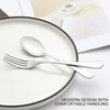 Emlimny 12-piece Forks(8 inch) and Spoons(7 inch) Silverware Set, Food Grade Stainless Steel Flatware Cutlery Set for Home, Kitchen and Restaurant, Mirror Polished, Dishwasher Safe EasyOptionXY LLC