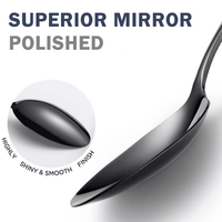 Runfly 20 Piece Hammered Black Silverware Set, 18/10 Stainless Steel Flatware Set, Set Service for 4 EasyOptionXY LLC