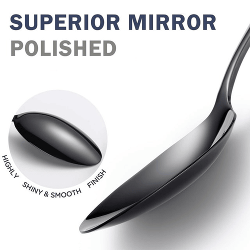 Runfly 20 Piece Hammered Black Silverware Set, 18/10 Stainless Steel Flatware Set, Set Service for 4 EasyOptionXY LLC