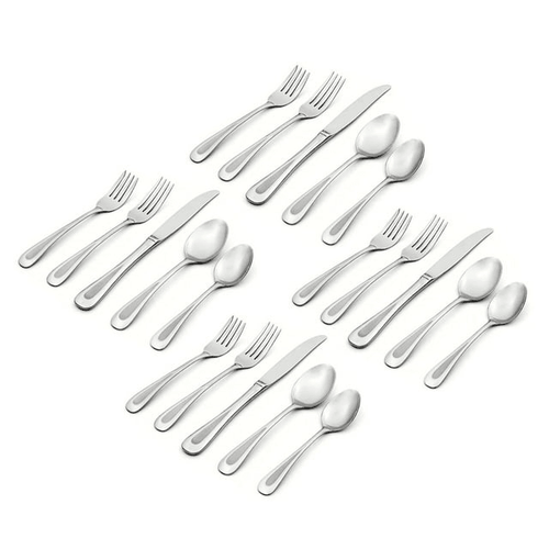 Oneida Satin Sand Dune 20 Piece Everyday Flatware Set EasyOptionXY LLC