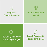 Comfy Package Engraved Plastic Forks Disposable Silverware Heavy Duty Cutlery Clear, 100-pack EasyOptionXY LLC