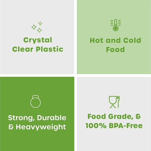 Comfy Package Engraved Plastic Forks Disposable Silverware Heavy Duty Cutlery Clear, 100-pack EasyOptionXY LLC