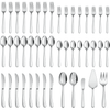 Vesteel 45 Piece Modern Silverware Set with Serving Utensils, Stainless Steel Flatware Cutlery Set for 8, Eating Utensils Tableware Include Forks Knives Spoons, Heavy Duty & Mirror Finished EasyOptionXY LLC