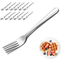 Bestdin 36 Pieces Forks Set, 8.2" Stainless Steel Dinner Forks Silverware, Pattern Design Mirror Polished Flatware Forks Dishwasher Safe, Table Forks Use for Home, Kitchen or Restaurant EasyOptionXY LLC