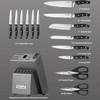 McCook MC25A 15-Piece Kitchen Knife Set Stainless Steel Forged Triple Rivet Cutlery Knife Block Set with Built-in Sharpener,Chef Knife,Steak Knife EasyOptionXY LLC