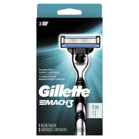 Gillette Mach3 Mens Razor Handle and 2 Blade Refills EasyOptionXY LLC