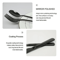 Runfly 20 Pieces Stainless Steel Black Silverware Set with Fancy Gift Box. Service for 4. 4.3lb. EasyOptionXY LLC