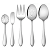 Walchoice 5-Piece Serving Set, Stainless Steel Hostess Serving Set for Wedding Banquet Buffet, Includes Slotted Spoon, Serving Spoon, Serving Fork, Butter Knife & Sugar Spoon EasyOptionXY LLC