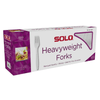Solo Heavyweight Plastic Fork, White, 500-count EasyOptionXY LLC