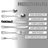 49-Piece Silver Flatware Set with Steak Knives and Dinner Forks - Perfect for kitchens, Picnics, Weddings, and Parties,Dishwasher safe EasyOptionXY LLC