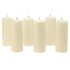 Stonebriar 3" x 8" Unscented 1-Wick Ivory Pillar Candles, 6 Pack EasyOptionXY LLC