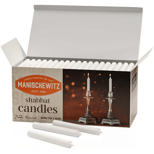 Manischewitz Shabbat Candles 72 Count Burns for 3 Hours, Fits Standard Candlestick Holders, Perfect for Shabbos and Holidays EasyOptionXY LLC