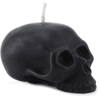 Large Skull Candles (2-Pack, Black); Decorative Themed Candles EasyOptionXY LLC