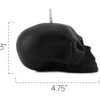 Large Skull Candles (2-Pack, Black); Decorative Themed Candles EasyOptionXY LLC