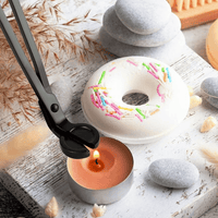 Arroyner 3-Pack Candle Accessory Set, Candle Wick Trimmer, Bell Shaped Candle Wick Dipper, Candle Snuffer, Oil Lamp Scissor Cutter Tool with Gift Package(Black) EasyOptionXY LLC