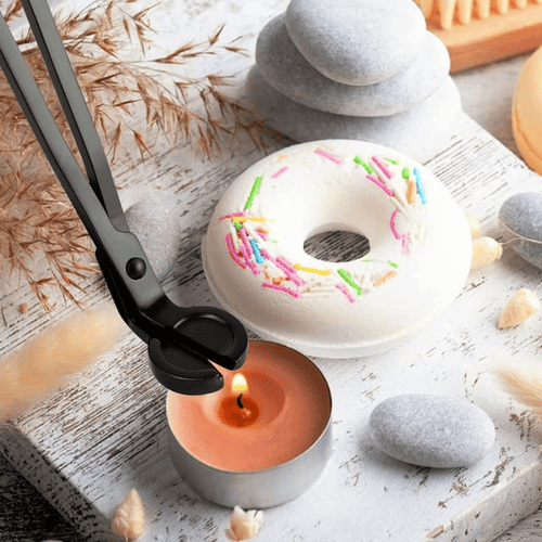 Arroyner 3-Pack Candle Accessory Set, Candle Wick Trimmer, Bell Shaped Candle Wick Dipper, Candle Snuffer, Oil Lamp Scissor Cutter Tool with Gift Package(Black) EasyOptionXY LLC