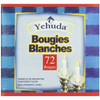 Yehuda 3 Hour White Shabbos Candles 72 Count Traditional Shabbat Candles, Dinner Table Candles, Household Candles EasyOptionXY LLC