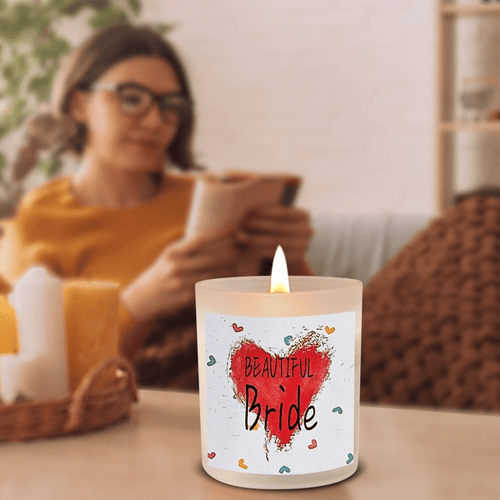 OSHINE 2 Pack Scented Candles Wedding Gifts Set Aromatherapy Candles Made of 100% Natural Soy Wax Glass Jar Log Cover Rubber Seal 5.3oz Working 40 Hours per Candle for Stress Relief EasyOptionXY LLC