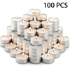 Votive Unscented Tea Lights Candles 100 Pack Bulk Tea Candles Small Votive Mini White Tealight Candles for Home Centerpieces Shabbat Weddings Emergencies EasyOptionXY LLC