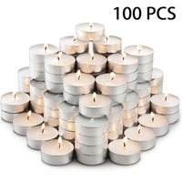 Votive Unscented Tea Lights Candles 100 Pack Bulk Tea Candles Small Votive Mini White Tealight Candles for Home Centerpieces Shabbat Weddings Emergencies EasyOptionXY LLC