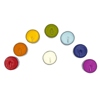 16 Chakra Scented and Colored Tealight Candles - 8 Fragrances and Colors for Healing Chakras, Meditation EasyOptionXY LLC