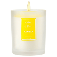 Briful Vanilla Scented Candles Long Lasting Glass Jar Soy Candle for Stress Relief,Candle Wax 6 oz White EasyOptionXY LLC